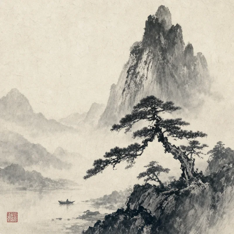Chinese ink painting example 8