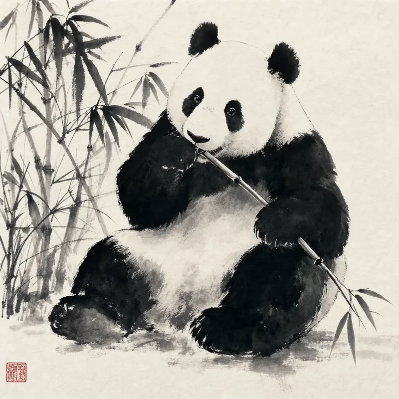 Chinese ink painting example 4